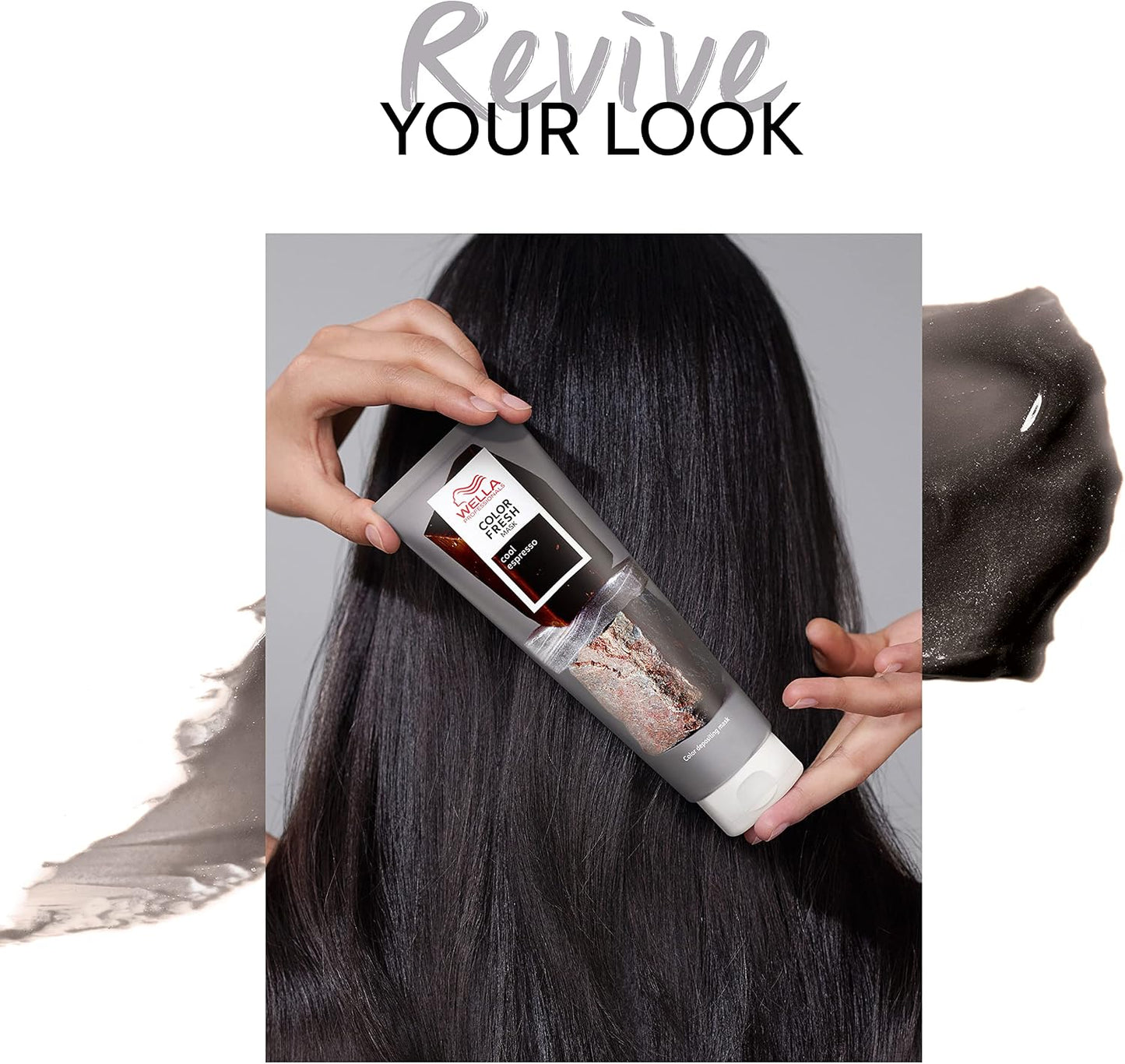 Wella Professionals Color Fresh Mask Temporary Color Refresh Treatment, Semi Permanent Hair Dye, Hair Gloss Treatment for Brown Hair, Cool Espresso 150ml