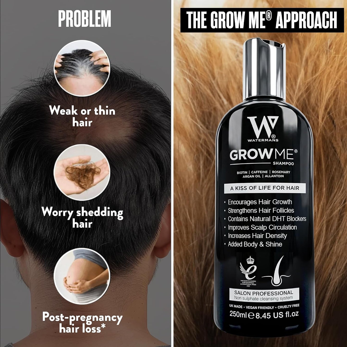 Why Watermans Grow Me® Shampoo feels like a quiet confidence boost