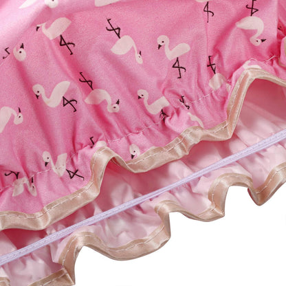 Shower Cap Elastic Band Double Layers Waterproof Shower Caps With Ruffled Edge Covering Ears Keeping Hair Dry Kitchen Oil-proof Cap for Girls and Women 2PCS