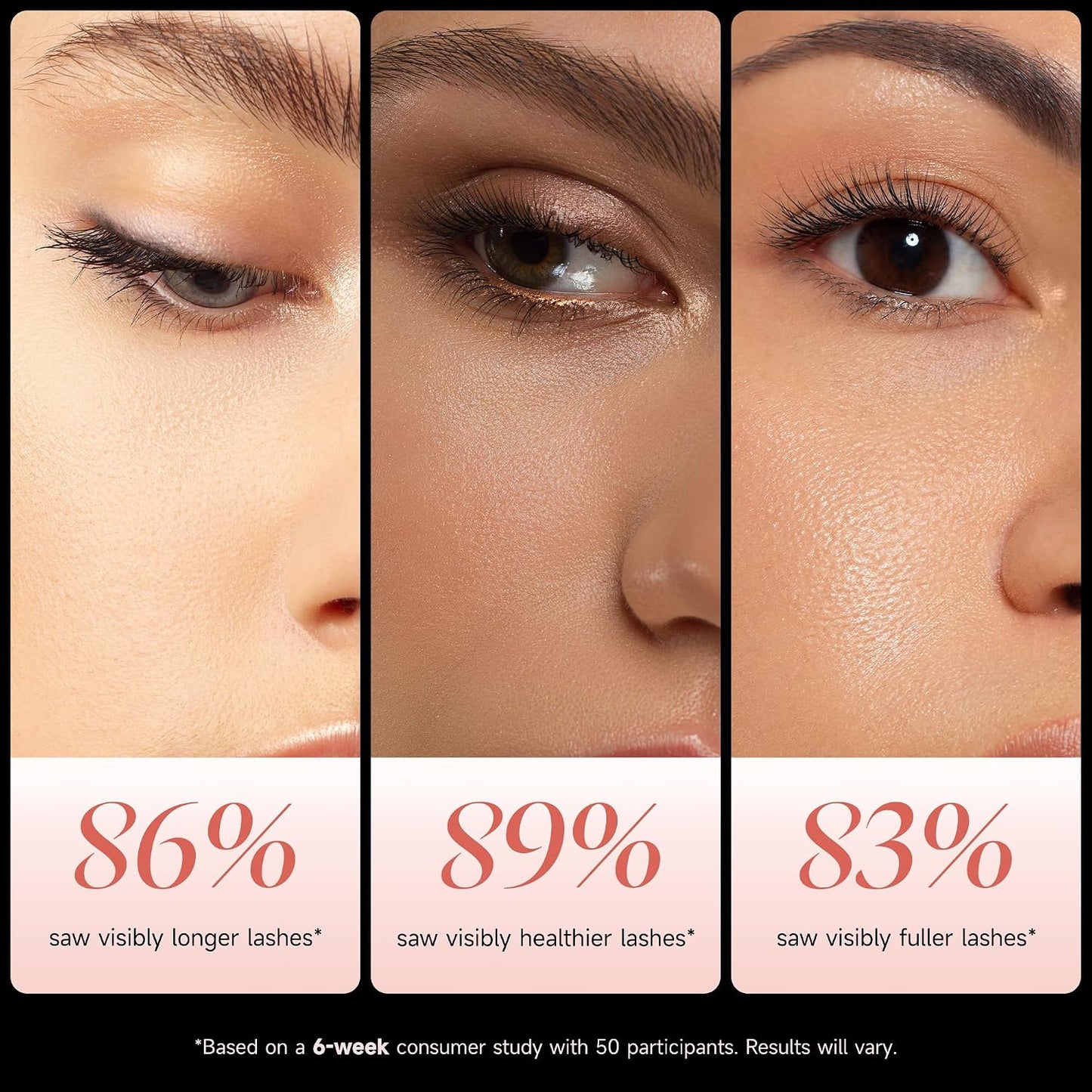 Premium Lash Serum 2026 – M 3ml – 2 Key Peptides + Bio-Enzyme – Science‑Backed for Length &amp; Density – Easy Application, Long‑Lasting – Sensitive Eyes – Vegan, Cruelty‑Free, Hormone‑Free