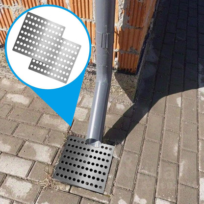 2 Pack Stainless Steel Drain Cover – 15x15cm Square Outdoor Drain Cover with 0.7cm Mesh Holes, Rustproof Drain Guard for Leaves &amp; Debris, Grid Covers for Outside Drains, Garden &amp; Shower Drainage