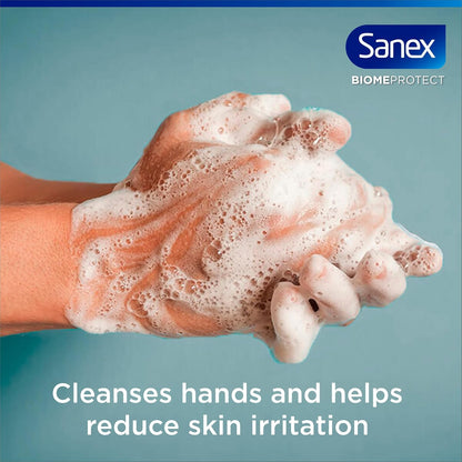 Sanex Expert Skin Health Sensitive Liquid Hand Wash 250ml x 6, Sensitive Hand Wash, SLS Free, Locks in Natural Moisture, Hand Wash to Protect Microbiome, Prebiotic and Postbiotic Complex