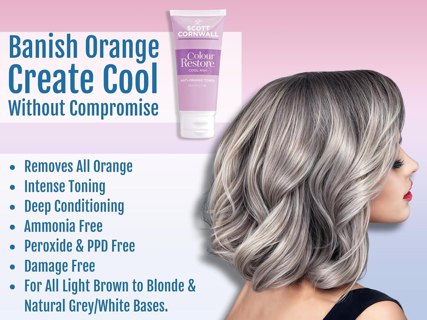 Scott Cornwall Colour Restore Cool Ash Toner 100ml