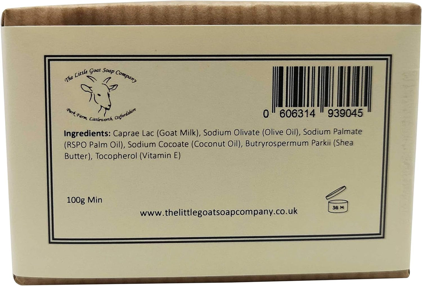 The Little Goat Soap 1 x Simply Goats Milk Soap. Unscented 100g. Sensitive Skin. Eczema, Psoriasis, Dermatitis. Dry Skin