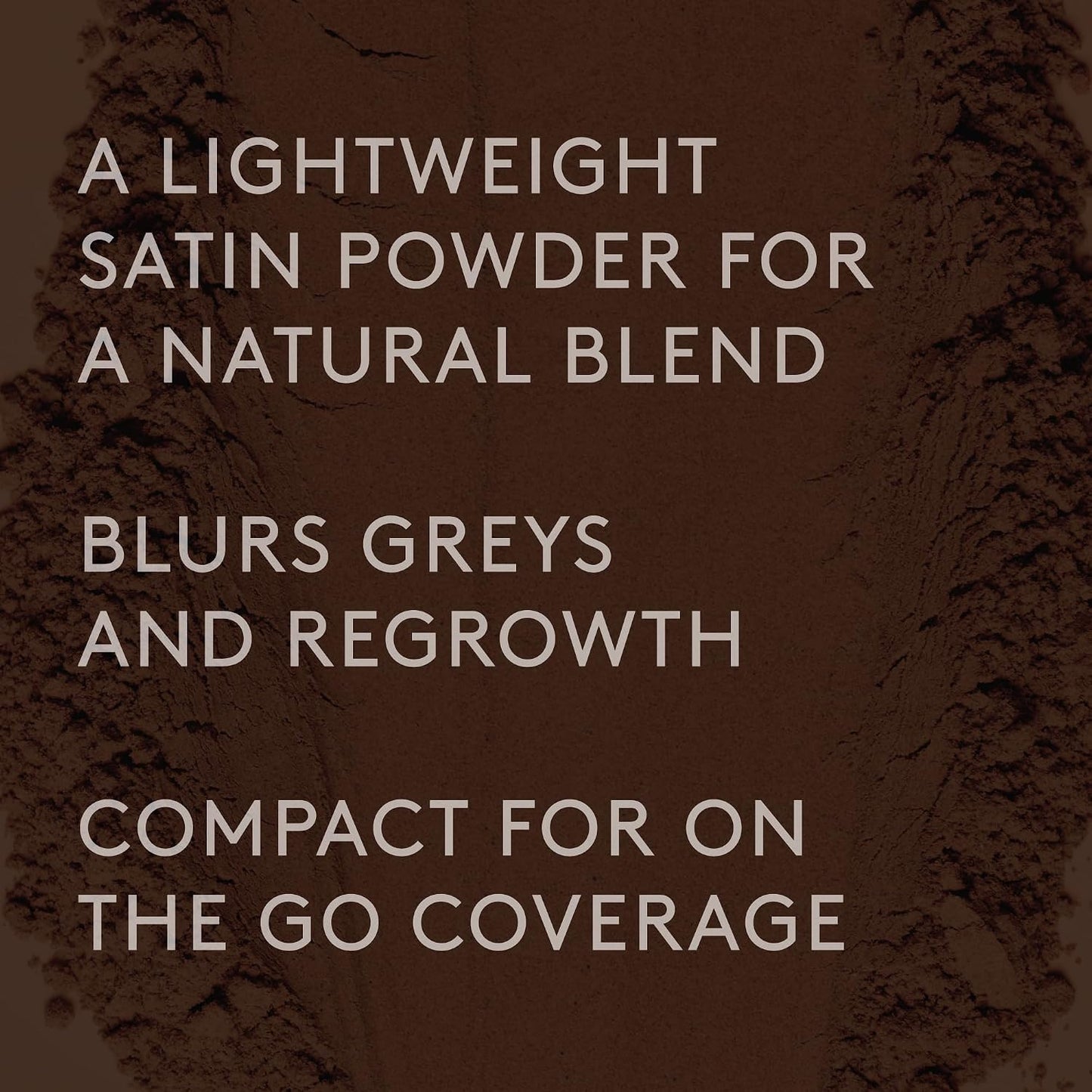 Josh Wood Root Smudge Brown, Temporary Grey Root Touch Up Powder, Vegan | Instant satin powder for grey roots, non-greasy non-dye, two-ended brush and mirror compact, washes out