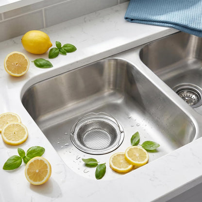 2 Pack Kitchen Sink Strainer, Sink Plug Strainer with Handle, sink Food Catcher, Shower Hair Catcher, Anti-Clogging, Outer Diameter 11cm, Inner Diameter 8cm, Height 2cm
