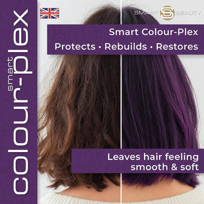 Amethyst Purple Hair Dye Permanent with Anti-Breakage Plex Hair Care, Vegan Hair Dye &amp; Cruelty-Free, 100% Grey Coverage, Purple Hair Colour, For All Hair Types. Smart Beauty