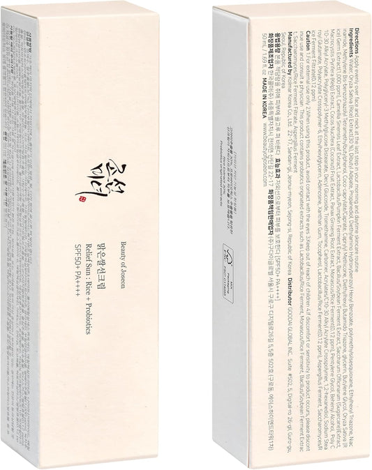 Why the Beauty of Joseon Relief Sun Rice Probiotics SPF 50+ feels like a daily skin‑care ritual