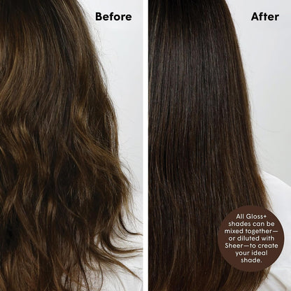 dpHUE Gloss+, Medium Brown - Boosts Fading &amp; Faded Hair Colour - 8-12 Applications per Bottle - Lasts Up to 8 Washes