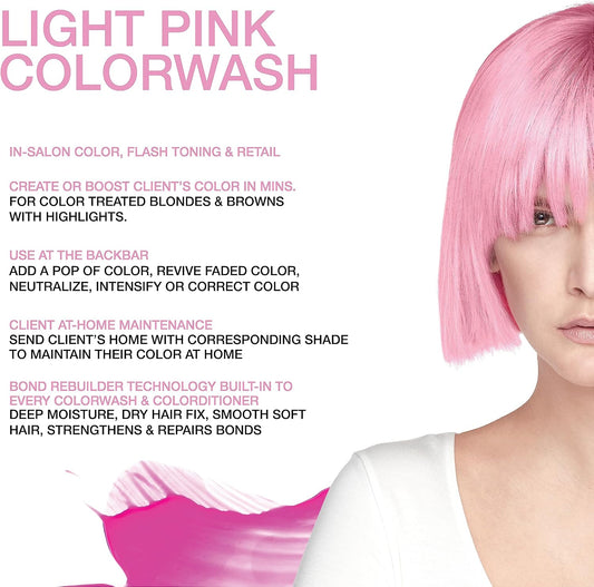 Celeb Luxury Pastel Light Pink Colorwash Cleanse and Color Shampoo 244ml