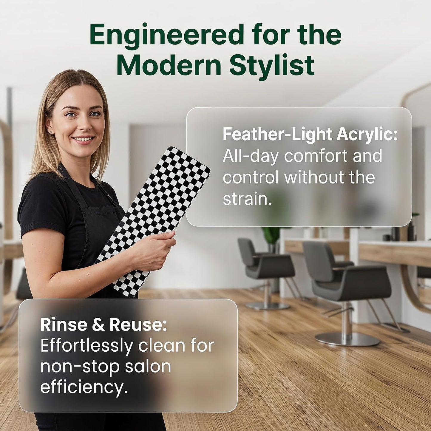 Healeved Hair Highlighting Board Hair Dyeing Board for Precise Sectioning Balayage and Colouring Paddle for Salon and Home Use Reusable Colour for Highlights