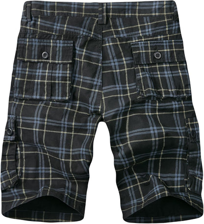 iCKER Multi-Pocket Cotton Cargo Shorts – casual comfort with camo flair