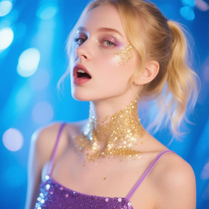 Body Glitter Gel,4pcs Face Glitter Hair Glitter Gel Set Festival Accessories for Body,Hair DIY Art Party Makeup Decoration
