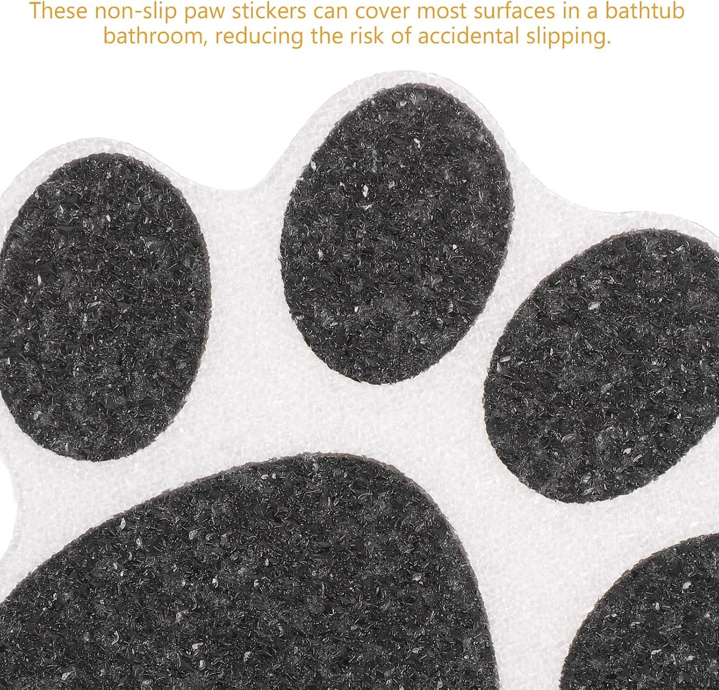 Anti-Slip Paw Print Stickers 9.5X9.5 Inch Non Slip Bath Decals for Bathtub Shower Floor and Stairs Adhesive Decorative Safety Grip Pads