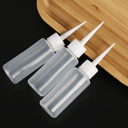 IRYNA 8Pcs Squeeze Applicator Bottles 50ml Plastic Squeeze Bottles Salon Hair Color Applicator Bottle for Paint Art, Craft, Liquids, Glue
