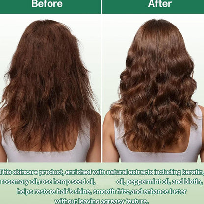 Hair Conditioning Mist Detangling Spray, Multi-Tasking Leave-In Spray, Keratin Hair Essences Spray, Leave-In Conditioning Mist for Dry, Scalp Care Spary for Hair Bouncy and Glossy (1PC)