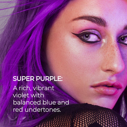 XMONDO Color Super Purple Depositing Mask &amp; Semi-Permanent Purple Dye | Infused with Bond Booster Technology &amp; Hyaluronic Acid for Nourishment, Revitalization &amp; Repair, Vegan Formula, 8 Fl Oz 1-Pack