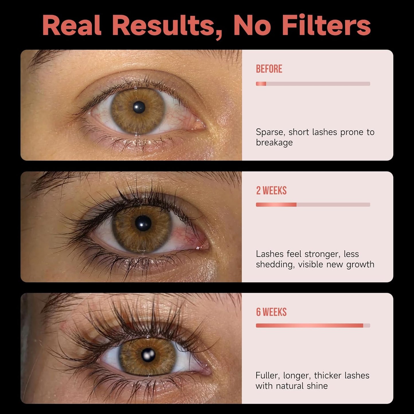 Premium Lash Serum 2026 – M 3ml – 2 Key Peptides + Bio-Enzyme – Science‑Backed for Length &amp; Density – Easy Application, Long‑Lasting – Sensitive Eyes – Vegan, Cruelty‑Free, Hormone‑Free