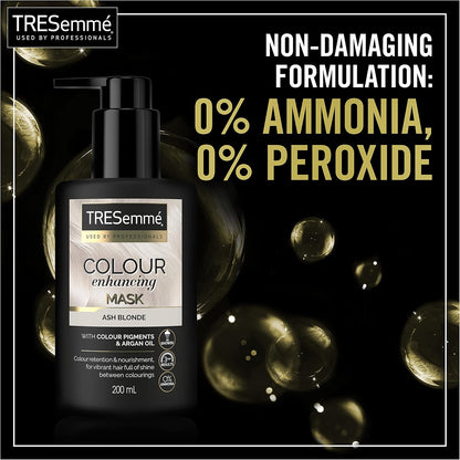 TRESemmé Ash Blonde Colour Enhancing Hair Mask with colour pigments &amp; argan oil for a vibrant colour with brilliant shine between colourings 200 ml