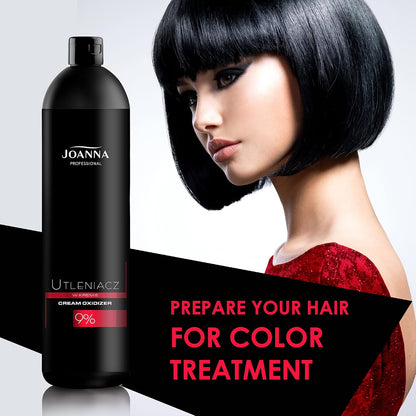Joanna Professional Hair Dye Oxidant 9% – Cream Developer – Creamy Consistency – Blonding &amp; Dyeing – 1000 g