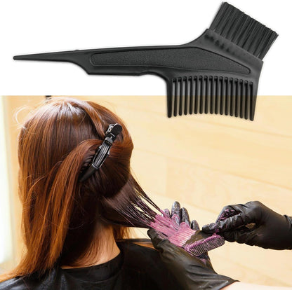 Punched Hole Silicone Highlight Hair Cap with Needle and Hair Coloring Brush, Highlighting Streaking Cap, Highlight Cap, Professional Salon Hairdressing Dyeing Staining Tools for Women Men