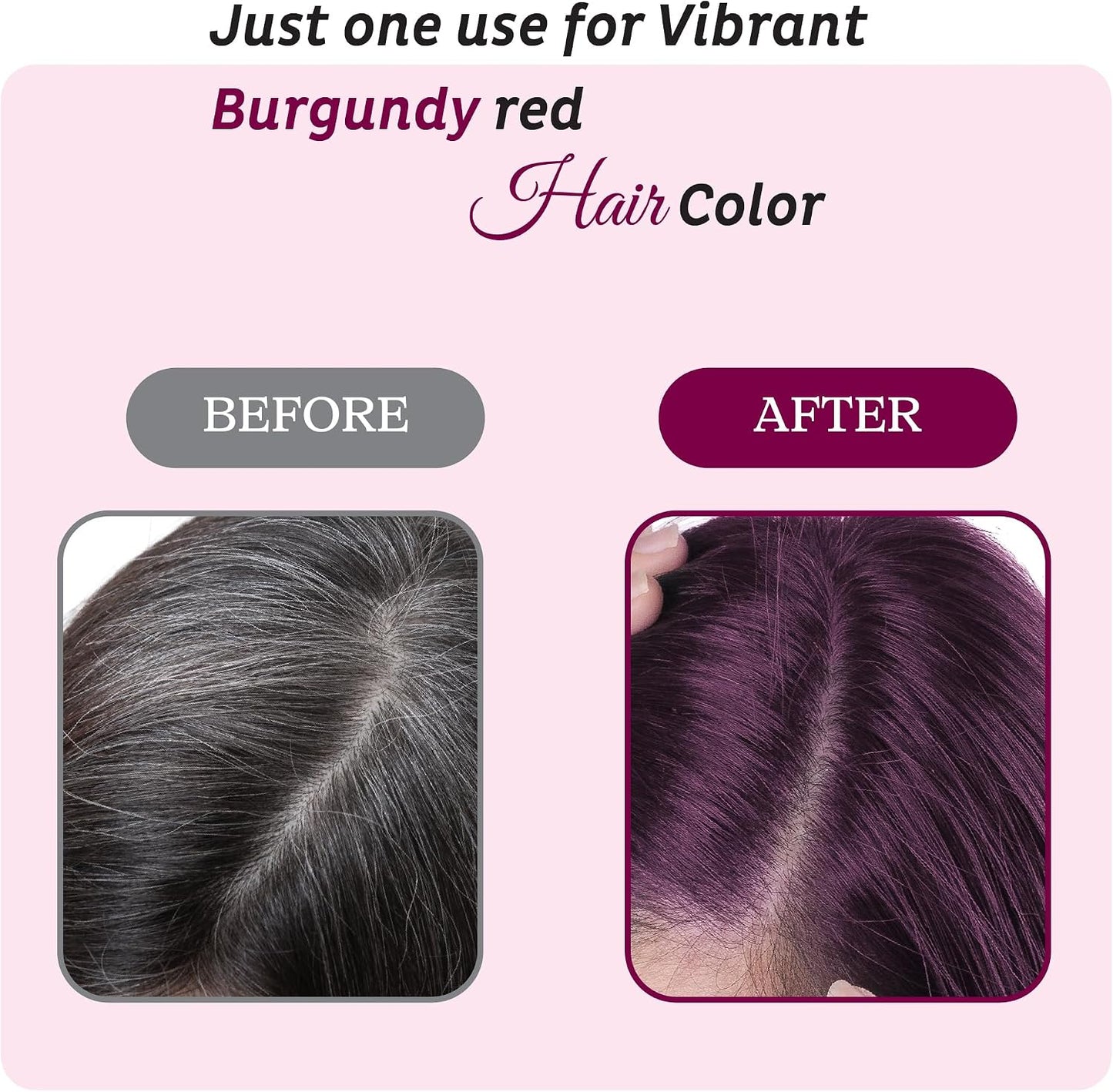 Prem Dulhan Burgundy Red Henna-Based Hair Color (0.52 Ounce) for Vibrant &amp; Long Lasting Results, Burgundy Red Shade, Ammonia-Free &amp; PPD-Free Coloring, Sachets (300 g/ 10.58 Ounce (Pack of 20))