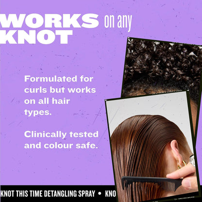 Bed Head by TIGI Knot This Time, Anti-Breakage Hair Detangler Spray, Lightweight Detangling Spray for Wet or Dry Hair, Reduces Breakage, Non-Greasy Finish