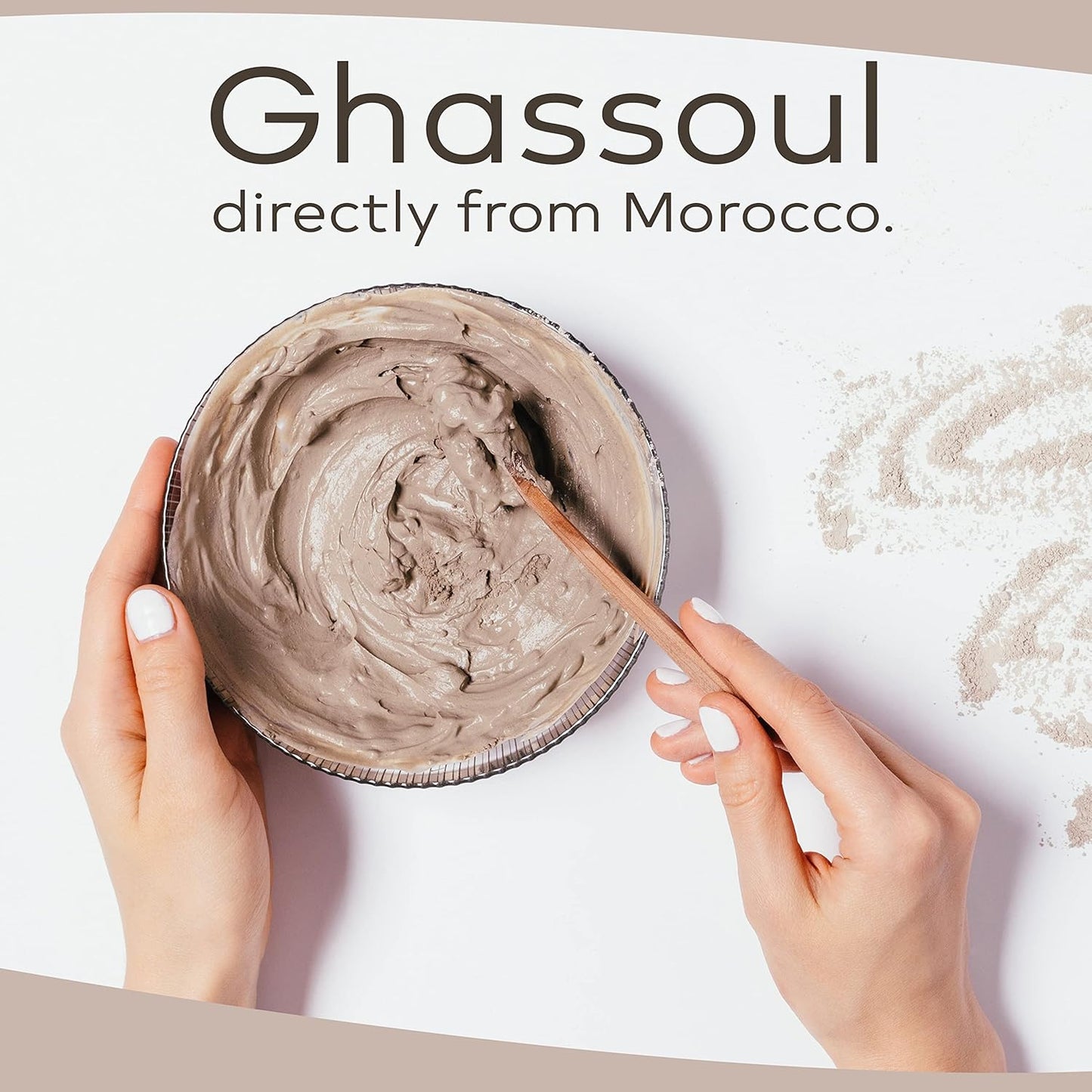 100% Natural Organic Ghassoul Moroccan Skin Care Face Body Hair Care Natural Shampoo Moroccan Rhassoul Clay Mask 500g Hammam Soap 6 times better than bentonite or red clay