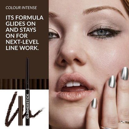 Avon Glimmerstick Eyeliner Cosmic Brown, Soft-Glide Formula, Bold and Intense Colour, Waterproof, Smudge-Proof Colour That Lasts All-Day, Cruelty Free