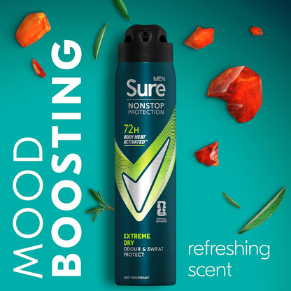 Sure Men Nonstop Protection Extreme Dry Anti-Perspirant Aerosol 250 ml