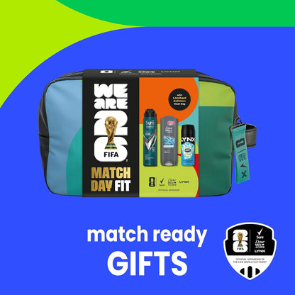Dove, Lynx, Sure Gift Set Washbag for Him with an advanced anti-perspirant, body wash, body spray &amp; limited edition wash bag Match Day Fit for him 3 piece