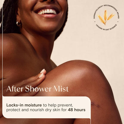 Aveeno Daily Moisturising After-Shower Mist, Formulated With Oats, Suitable For Sensitive Skin, Non-Greasy Fast Absorbing Spray, Locks In Moisture 48h, 200ml