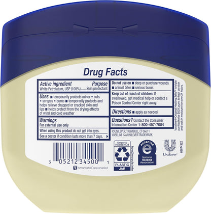 Vaseline 100% Pure Petroleum Jelly Original 368g