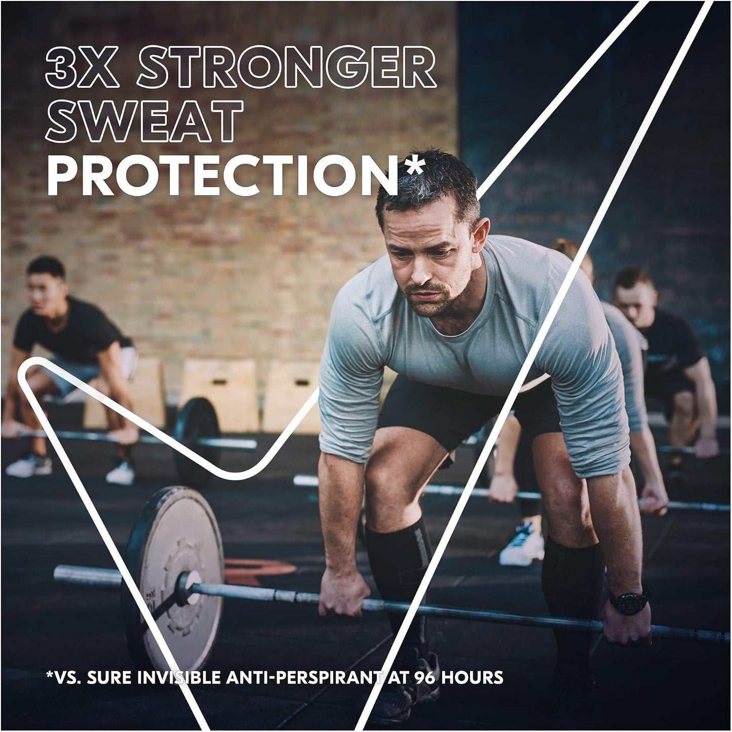Sure Men Maximum Protection Clean Scent Antiperspirant Deodorant Cream Stick with 3x stronger* sweat protection for 96 hour sweat and odour protection 45 ml, Pack of 6