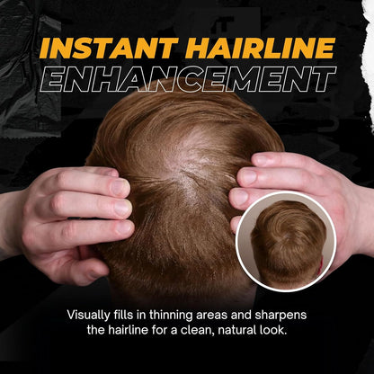 NISHMAN Enhance Hairline Powder – Light Brown 10g – Hairline Filler for Men – Conceals Hair Gaps and Thinning Areas – Adds Natural Density and Sharp Definition – Lightweight, Smudge-Free Formula