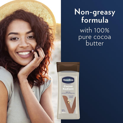 Vaseline Intensive Care Cocoa Radiant Body Oil – a smooth finish for dry skin