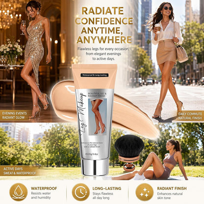 MiracleDaParis Body Coverage Perfector, Tattoo Cover Up Makeup Leg Makeup Waterproof no Transfer for Daily Wear and Events. (C)