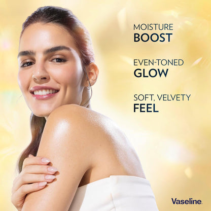 Vaseline Gluta-Hya Flawless Tone Serum Burst Lotion Moisturiser – Body Lotion with GlutaGlow™, Glycerol, Hyaluron &amp; Antioxidants 10x Stronger Than Vitamin C*, Reduces Dark Spots in 5 Days 200ml