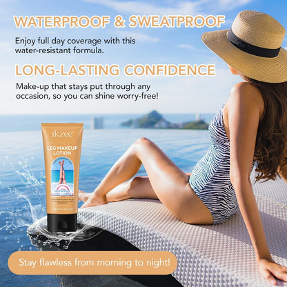 Leg Makeup Concealer, Flawless Body Foundation Cream Waterproof Leg Cream, Skin Tattoo Scars Concealer, Suitable for Natural, Healthy Skin Tones (#2)