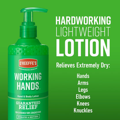 O'Keeffe's Working Hands Hand &amp; Body Lotion, 315ml –Suitable for Sensitive Skin | Hydrates, Restores &amp; Relieves Dry, Cracked Skin | Fast-absorbing, Non-Greasy &amp; Suitable for Daily Use