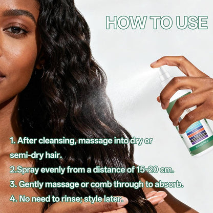 Hair Conditioning Mist Detangling Spray, Multi-Tasking Leave-In Spray, Keratin Hair Essences Spray, Leave-In Conditioning Mist for Dry, Scalp Care Spary for Hair Bouncy and Glossy (1PC)