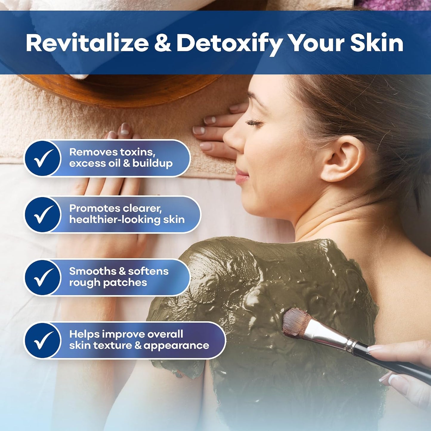 Dr. Mud's Dead Sea Mud Body Mask – Spa Quality Body Treatment, Deep Cleansing Skincare Detox Product for Men &amp; Women