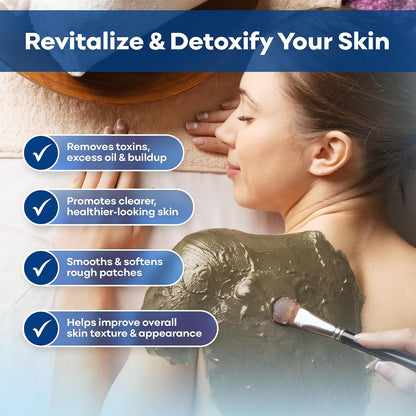 Dr. Mud's Dead Sea Mud Body Mask – Spa Quality Body Treatment, Deep Cleansing Skincare Detox Product for Men &amp; Women