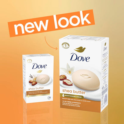 Dove Nourishing Care Shea Butter Beauty Bar, 8 Count, 4 Oz Bars by Dove