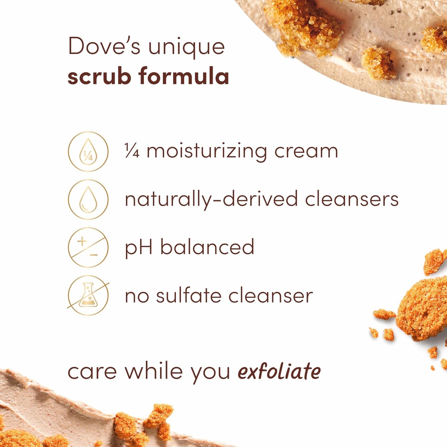 Body Scrub, Brown Sugar &amp; Coconut Butter, 10.5 oz (298 g), Dove
