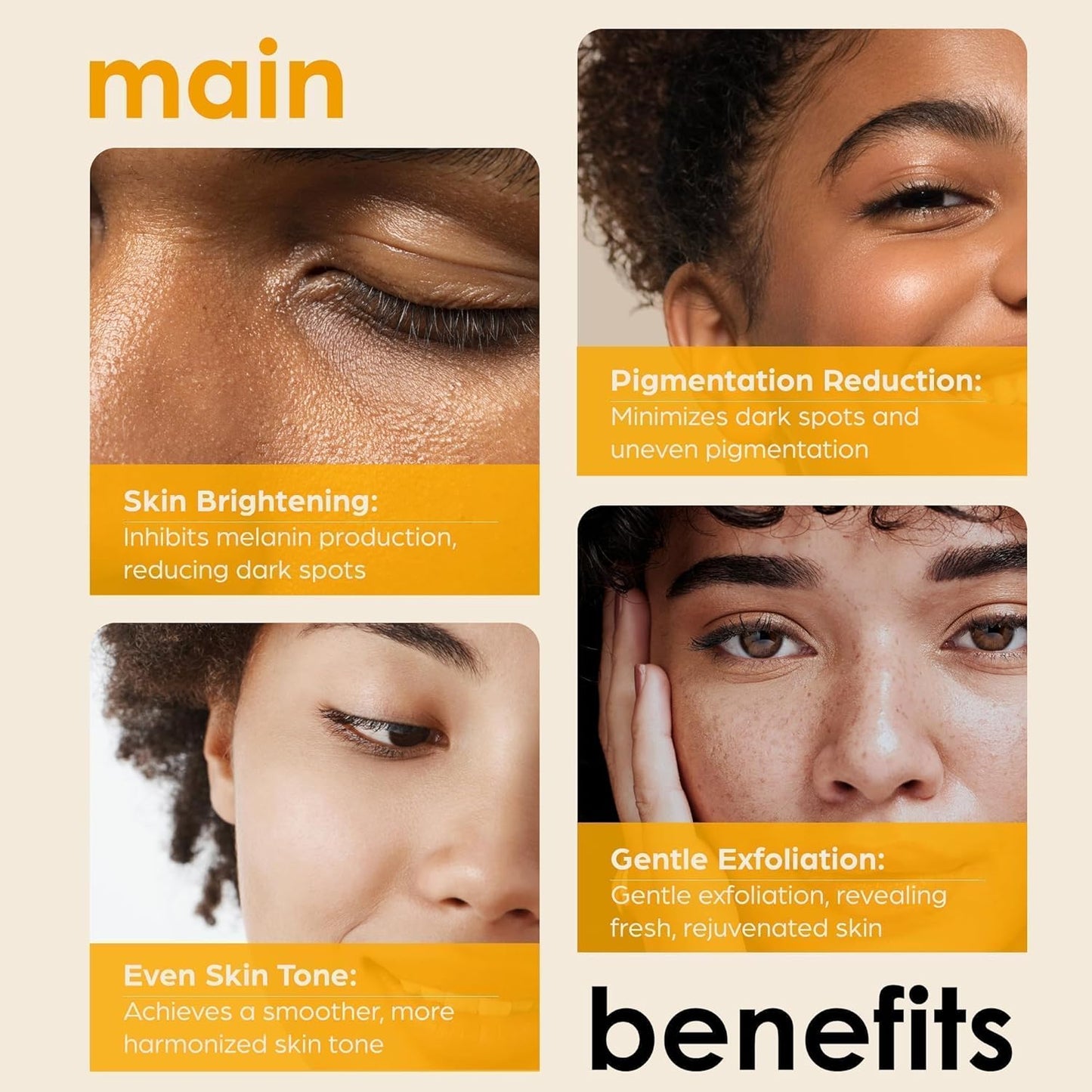 Kojic Acid Soap + African Net Sponge (2 pack X 142g Turmeric bars) Dark spot remover, Hyperpigmentation &amp; Scars - Original Japanese Complex Vitamin C, Hyaluronic Acid, retinol, shea butter (Citrus)