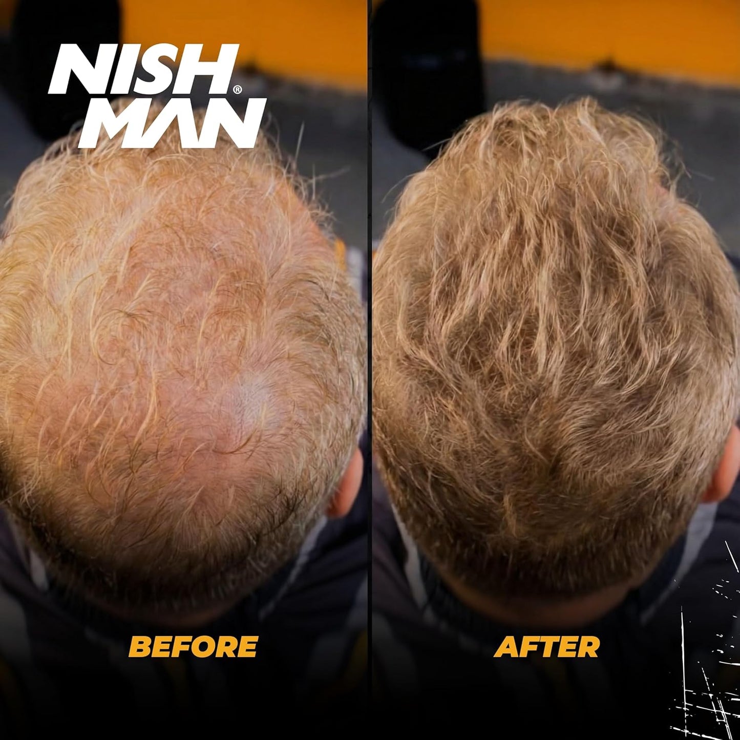 NISHMAN Enhance Hairline Powder – Light Brown 10g – Hairline Filler for Men – Conceals Hair Gaps and Thinning Areas – Adds Natural Density and Sharp Definition – Lightweight, Smudge-Free Formula