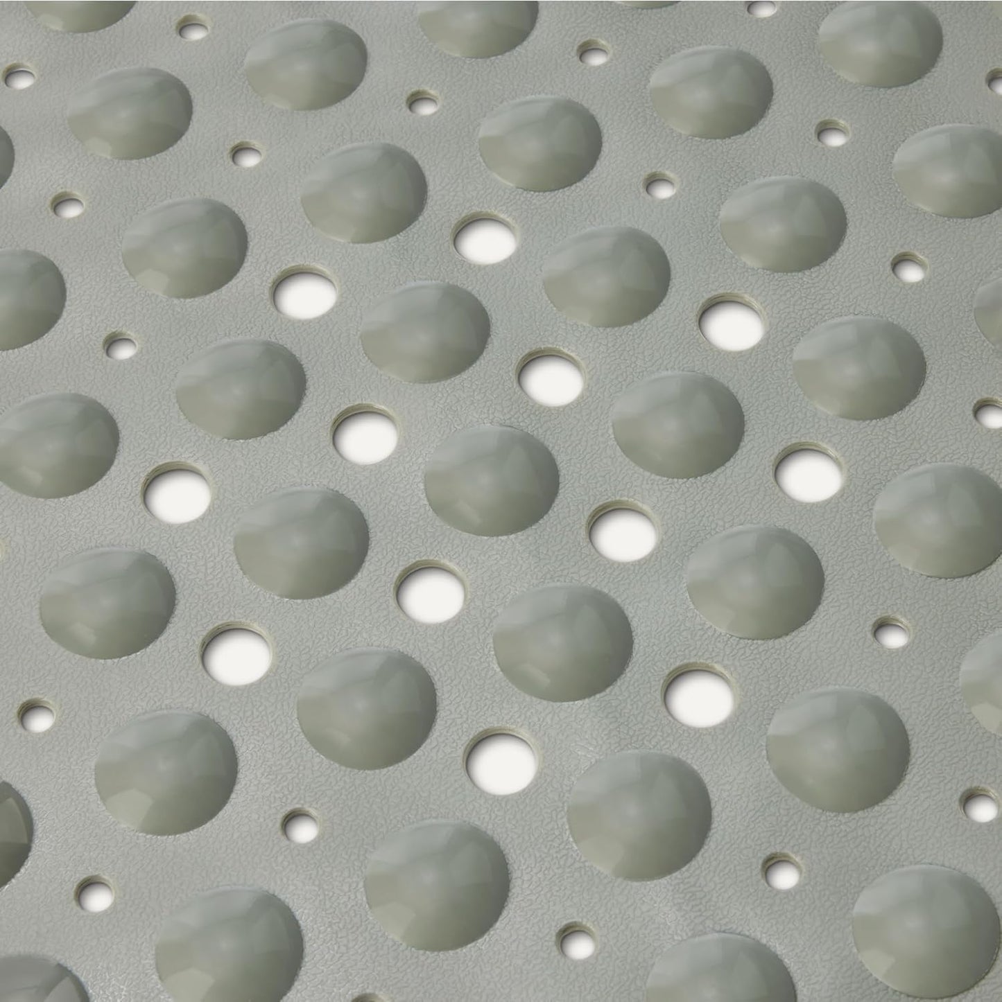 Amazon Basics Non-Slip Bath Mat with Suction Cups for Tub and Shower, 40" x 16", Grey
