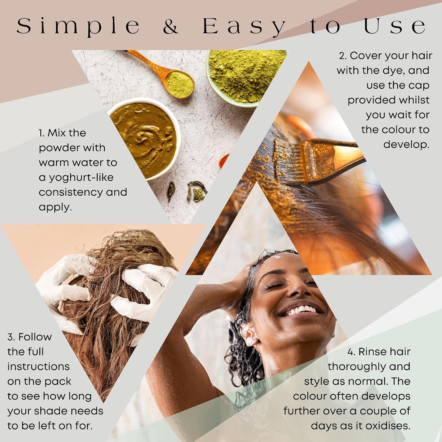 It's Pure Organic Herbal Hair Dye in Very Dark Brown 110g