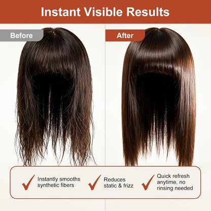 UNEK Leave-in Synthetic Wig Care Spray - Instant Detangling &amp; Frizz Control, Quick Refresh Anytime, Easy Care No Rinse - 150ml